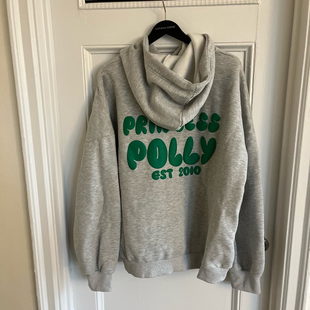 NWT Princess Polly Light Gray Hoodie - Picture 2 of 10